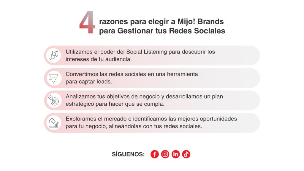Gestión de Redes Sociales con Mijo Brands